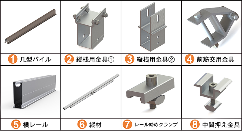 Steel Pile ground mount