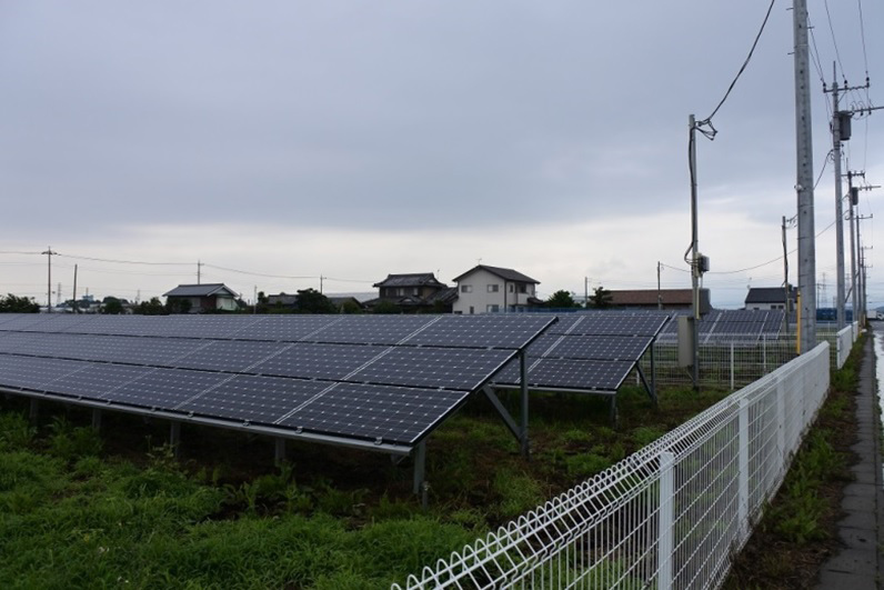低圧に連系する事業用太陽光発電所の例