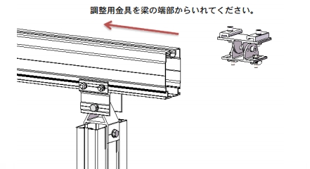 傾斜地対応の営農型架台