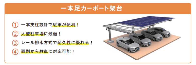 太陽光発電 カーポート架台 ソーラーシェアリング架台